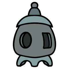 traditional japanese ishidoro stone shinto shrine