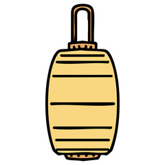 a glowing paper lantern in japanese craft style