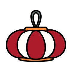 a hanging  traditonal japanese lantern