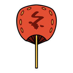 uchiwa japanese single paddle fan