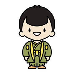 japanese man in traditional wedding clothing