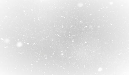 Beautiful falling snowflakes PNG with matte soft texture wide angle winter background perfect for digital design