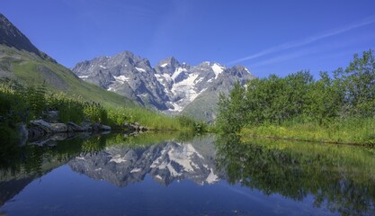 Pointe Piaget And Meije Reflected