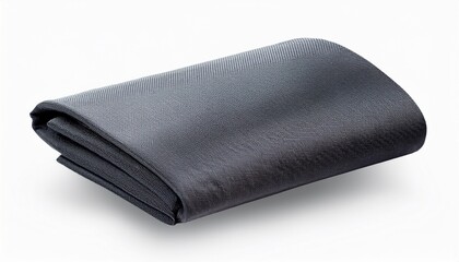 Dark Gray Fabric Swatch Samples Isolated With Clipping Path For Mockup
