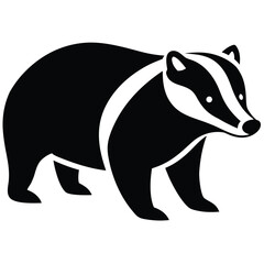 badger vector icon on white background