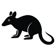bandicoot  vector icon on white background