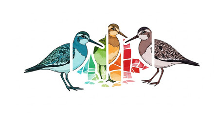 birds on a branch
