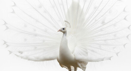 white feather isolated on white