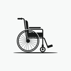 Fototapeta premium wheelchair isolated on white background