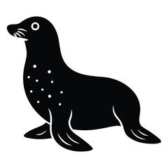 seal vector icon on white background