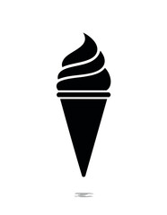 ice, cream, cone, ice cream, cold, dessert, food, sweet, icecream, vector, isolated, chocolate, white, vanilla, icon, illustration, summer, ice-cream, snack, delicious, frozen, 