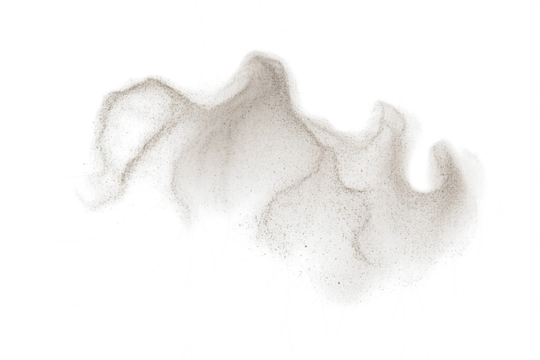 Abstract organic amorphous shape with intricate textures isolated on transparent background