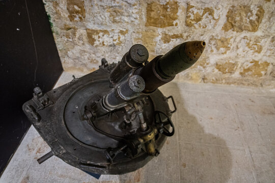 Mortier Minenwerfer 76 mm au fort de la Pompelle