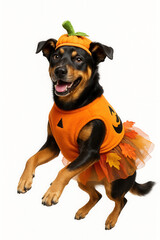 Obraz premium Dog wearing a Halloween costume.
