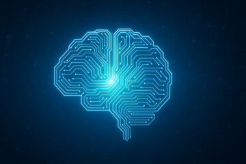 Digital Intelligence – Neural Network and AI Circuitry, Technology, Conceptual, Abstract, Innovation, Futuristic, Brain