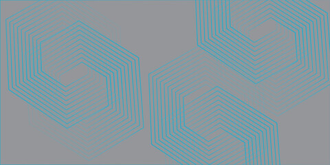 Abstract blue gradient background with shining lines waves. Minimalist background for banner, poster, cover, brochure, flyer, website