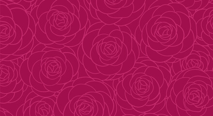 Rose outlines in magenta