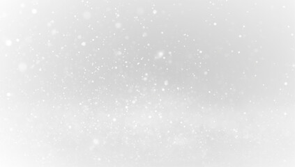 Winter background PNG with falling snow in darkness