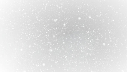 Heavy falling snow PNG overlay on black backdrop