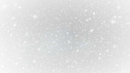 Winter background PNG with falling snow in darkness