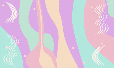 Pastel Abstract Background. Fluid Organic Shape Wallpaper.