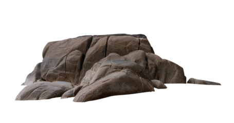Rock and stone formation with rough surface background, resembling mountain, desert cliff, or canyon. Perfect for landscape design, geology texture, and natural podium elements.