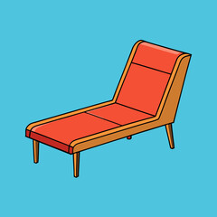 armchair isolated on white background