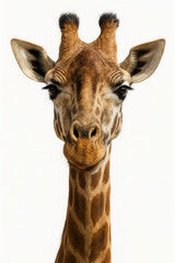 Obraz premium Giraffe face close-up.