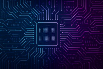 Motherboard technology abstract texture design, blending AI, coding, and digital innovation. Perfect for banners, posters, web, and presentation templates.