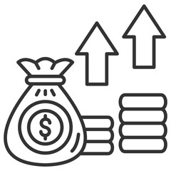 Earnings Outline Icon