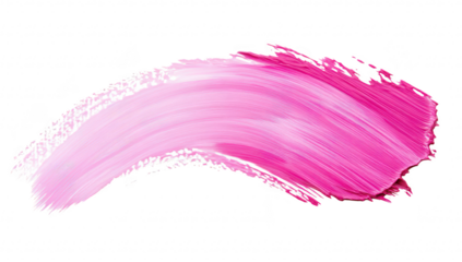 A pink paint stroke elegantly sweeping across a white canvas. artistic expression and creativity. perfect for design projects. backgrounds. or artistic endeavors