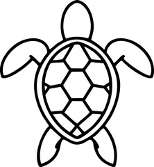 Obraz premium brazilian turtle shown from above