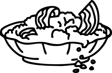 traditional brazilian farofa bacon and breadcrumbs