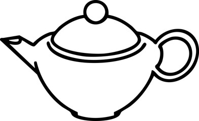 a  teapot of japanese tea