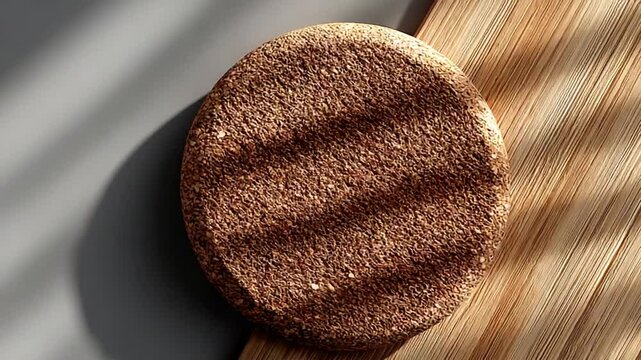 Round bread top view