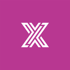 Geometric Letter X Logo Design Vector Template