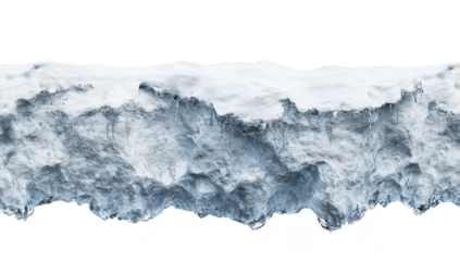 A close-up view of a textured. icy surface resembling a snow-covered landscape. intricate details and variations in the ice. suitable for winter-themed designs or backgrounds