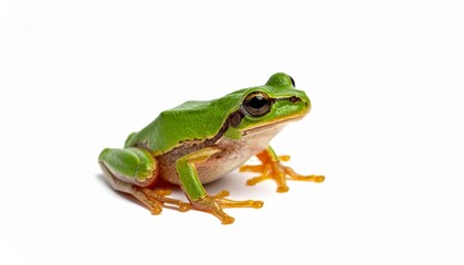 Naklejka premium frog on white background
