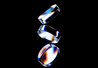 Minimalist background design, abstract colorful shape, 3d render