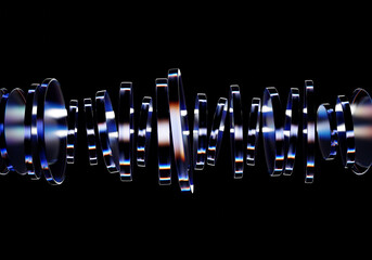 Minimalist background design, abstract colorful shape, 3d render