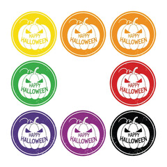 Spooky Pumpkins: A colorful array of Halloween pumpkin stickers, perfect for adding a touch of spooky fun to your seasonal designs.