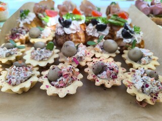 assorted cold snacks for a picnic