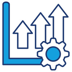 Improvement Blue Icon