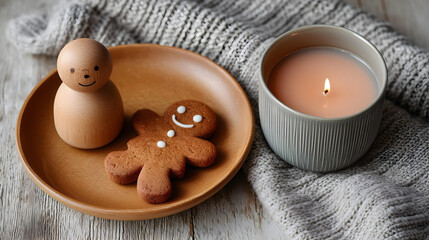 Fototapeta premium gingerbread cookies and christmas cookies