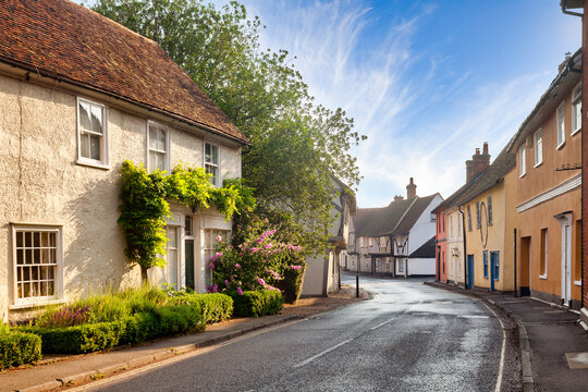 Nayland, Suffolk, UK - Beautiful historic village dating back to at least the early Bronze age, in the Stour Valley. It has over 100 listed buildings, some dating back to the 14th century.