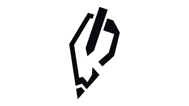 Modern Digital Pen Icon: A minimalist, abstract design showcasing a sleek digital pen icon against a stark backdrop, a symbol of creative digital innovation.