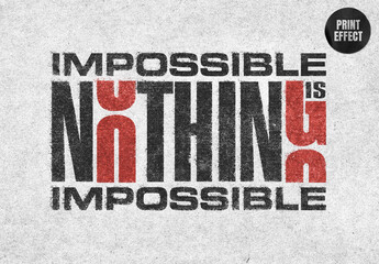 Stamp Print Text & Logo Effect Mockup