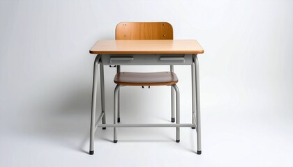 wooden chair on white background