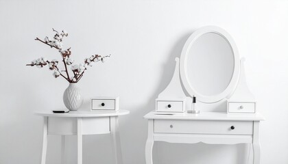 bed room interior on a white 