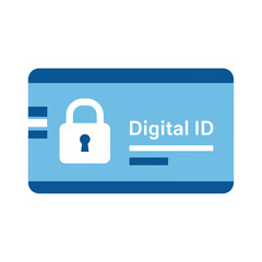 Obraz premium Stylized Digital Identity Card Illustration Graphic